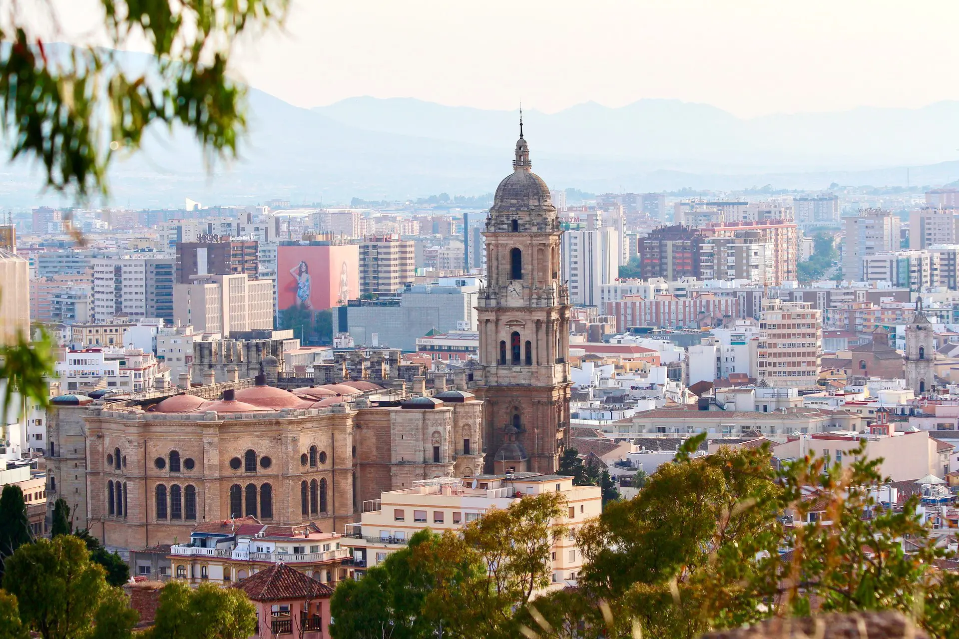 vista aérea catedral de Málaga